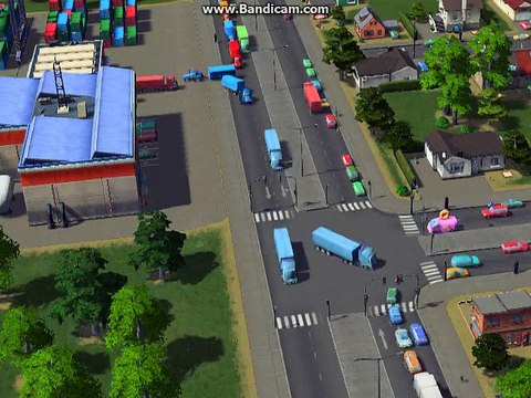 Cities: Skylines Vehicles turning on a straight arrow and going straight on a straight/left turn arrow