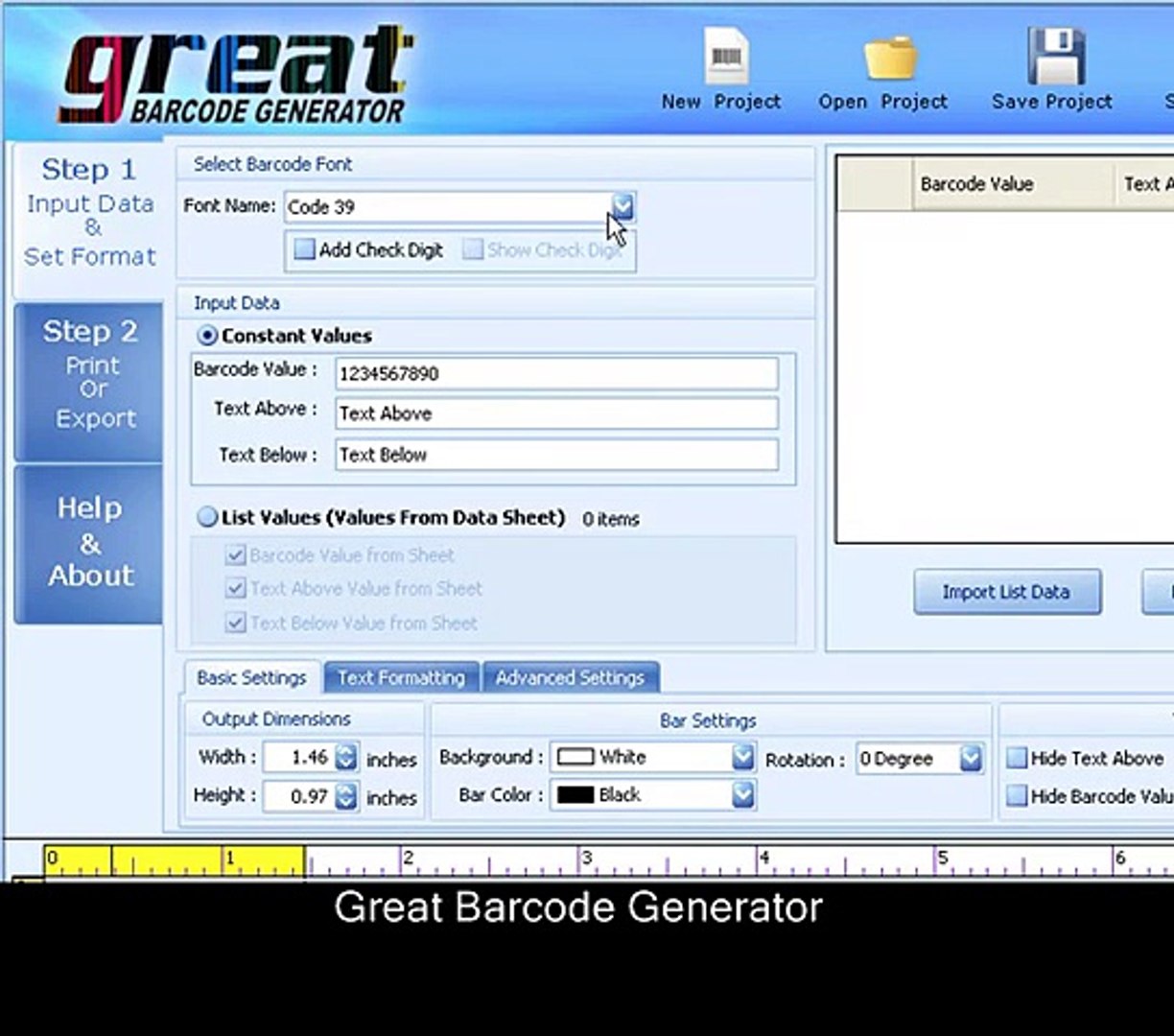 avery barcode generator