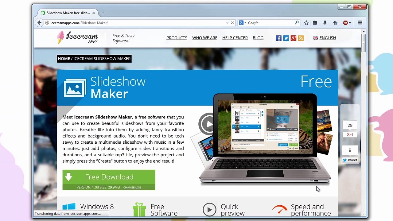 How to make a slideshow with music with Icecream Slideshow Maker