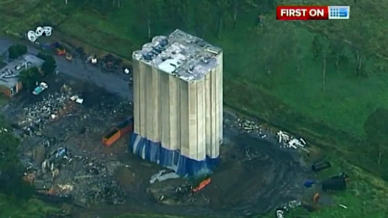A giant building implosion in Australia goes wrong