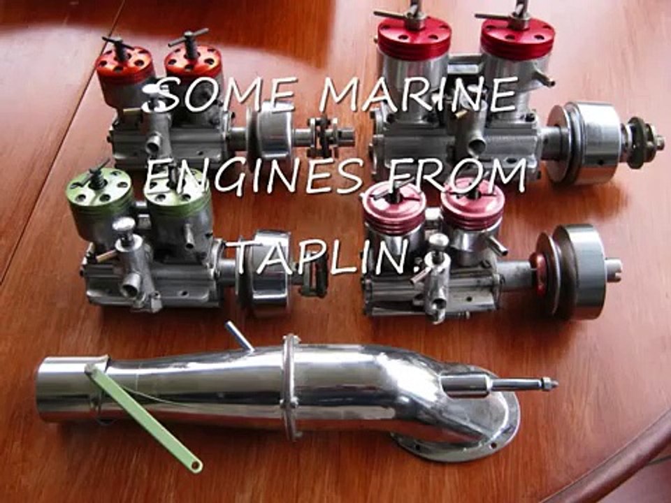 2 CYLINDER  DIESEL  TAPLIN TWIN 15CC running,  vintage RC engine(not nitro or glow !)