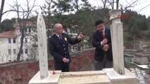 Kastamonu 80 Yıl Önce Şehit Olan Polisin Mezarına Türk Bayrağı