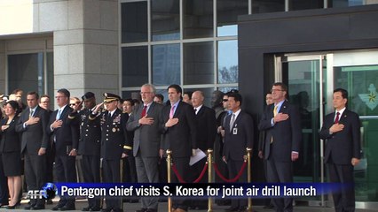 Pentagon chief visits Seoul as S. Korea and US launch air drill