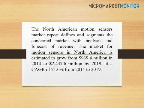 North American Motion Sensors Market