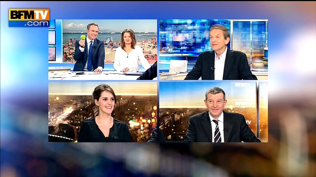 Découvrez pourquoi Fanny Agostini croque une pomme sur le plateau de BFMTV