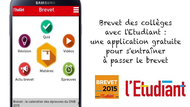 Appli Brevet par l'Etudiant : pour réviser gratuitement le brevet
