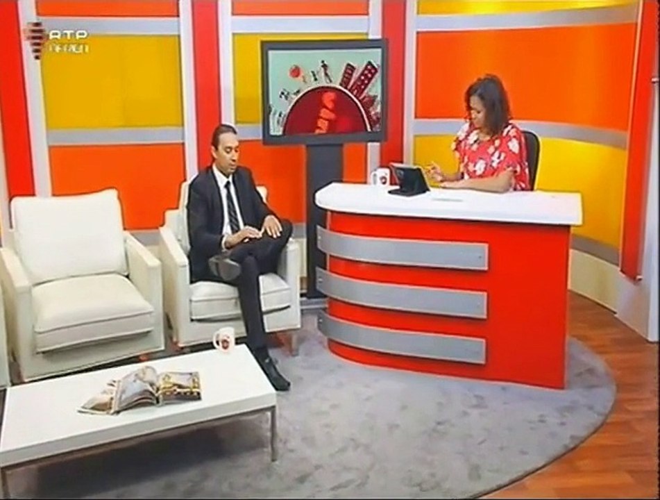 entrevista com Santágueda no programa Bem-Vindos na RTP Àfrica