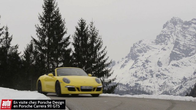 Chez Porsche Design en 911 Carrera GTS Cabriolet - Vidéo AutoMoto 2015