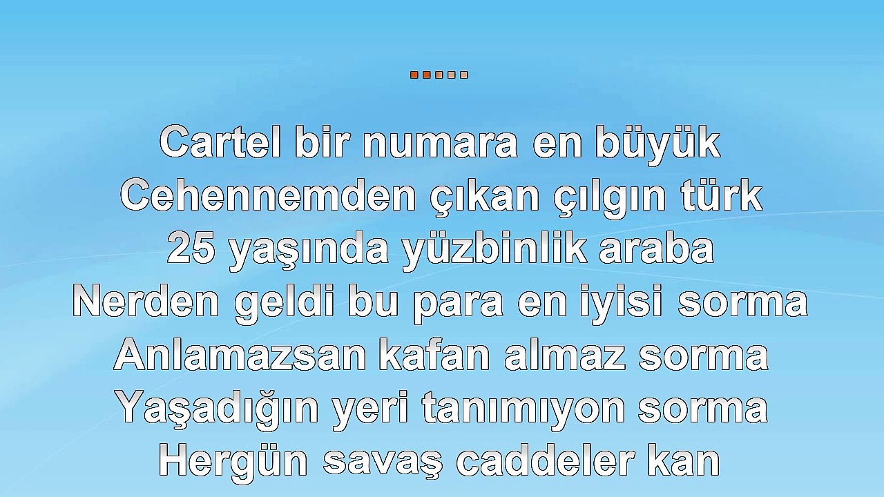 Cartel - Cartel Bir Numara - 1995 TÜRKÇE KARAOKE