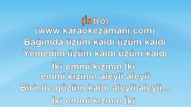 Cem Karaca - Bağımda Üzüm Kaldı - 1974 TÜRKÇE KARAOKE