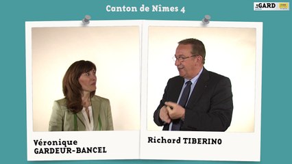 Canton de Nîmes 4  : Véronique Gardeur-Bancel  et Richard Tibérino
