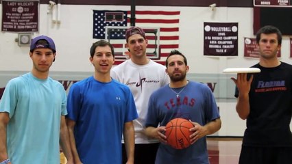 Super Habilidade - frisbee VS Basquete [ Frisbee vs Basketball ]