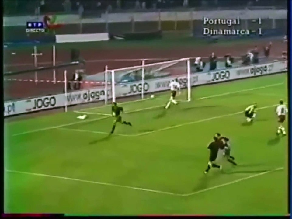 Luis Figo Great Goal vs Denmark