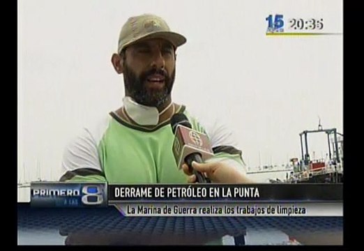 Callao: realizan labores de limpieza por derrame de petróleo