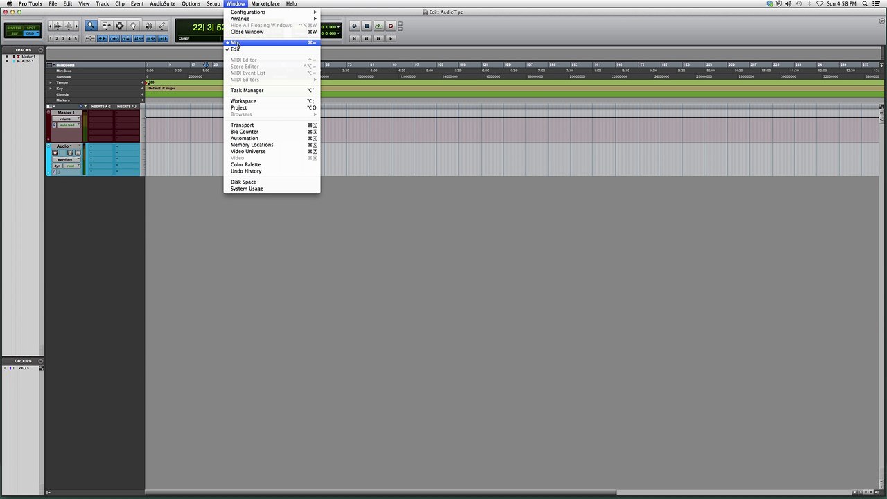 How To Open Edit Screen In Protools