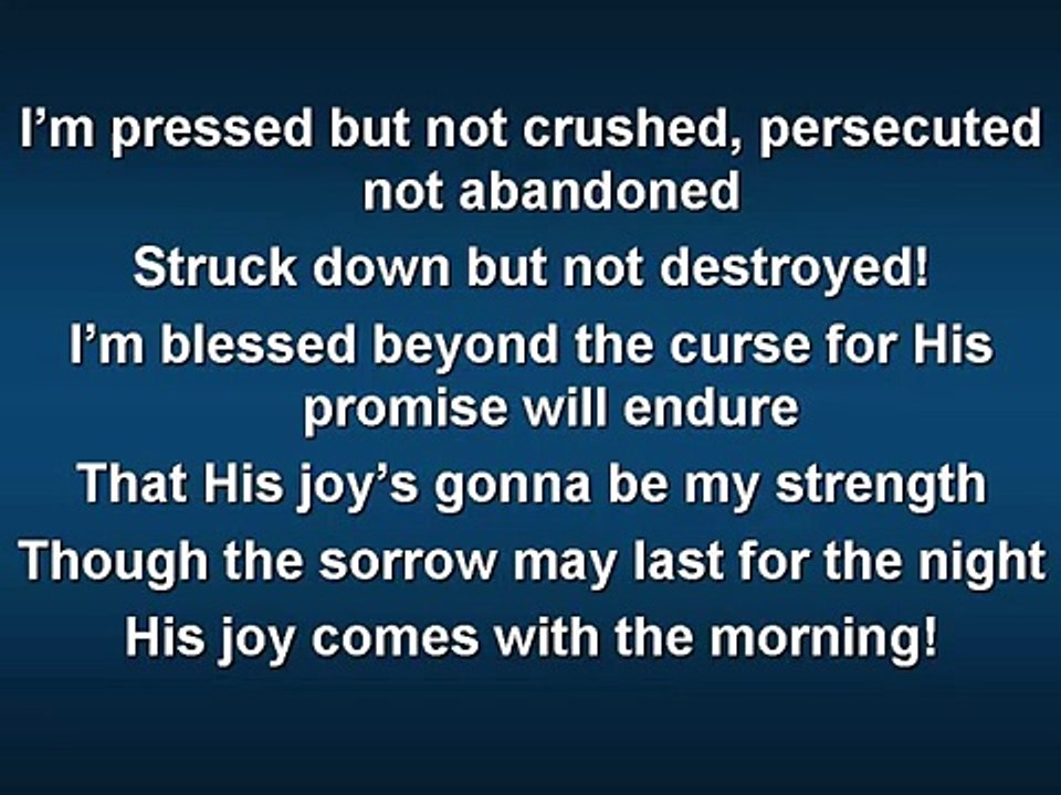 Trading My Sorrows (worship video w/ lyrics)