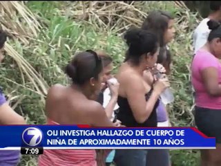 Autoridades investigan hallazgo de cuerpo de niña en Limón