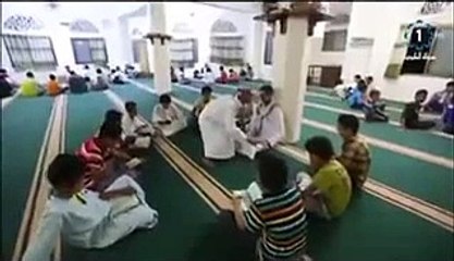 A man who can not run properly but he goes to Mosque for prayer daily . Amazing