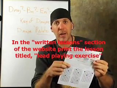 play electric guitar - lead guitar lesson scales modes