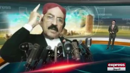 Qaim Ali Shah Escaped From Falling