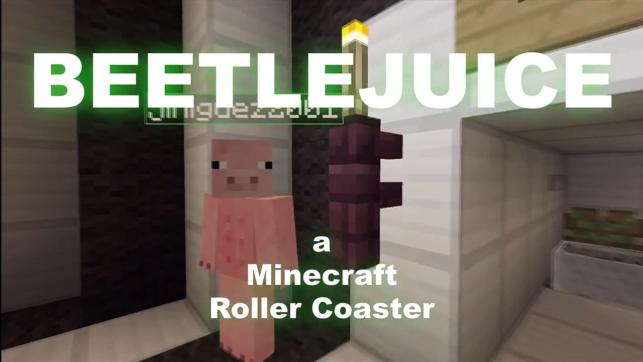 Beetle Juice A Minecraft Roller Coaster Video Dailymotion