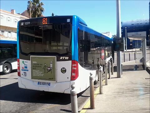 [Sound] Bus Mercedes-Benz Citaro C2 €uro 6 n°1331 de la RTM - Marseille sur la ligne 81