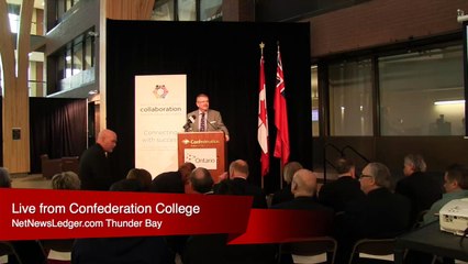 Collabrative Colleges Press Conference Thunder Bay