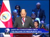 Presupuesto del Gobierno aumenta en ₡700 millones el gasto en consultorías