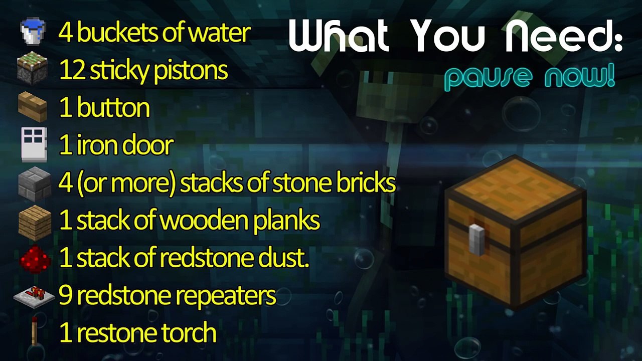 Underwater Drowning Trap! - Minecraft Tutorial