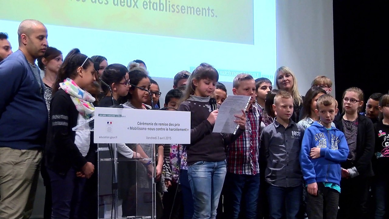 Remise des prix "Mobilisons-nous contre le harcèlement"