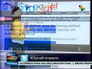 CEPAL: Desigualdad conspira contra las democracias de AL
