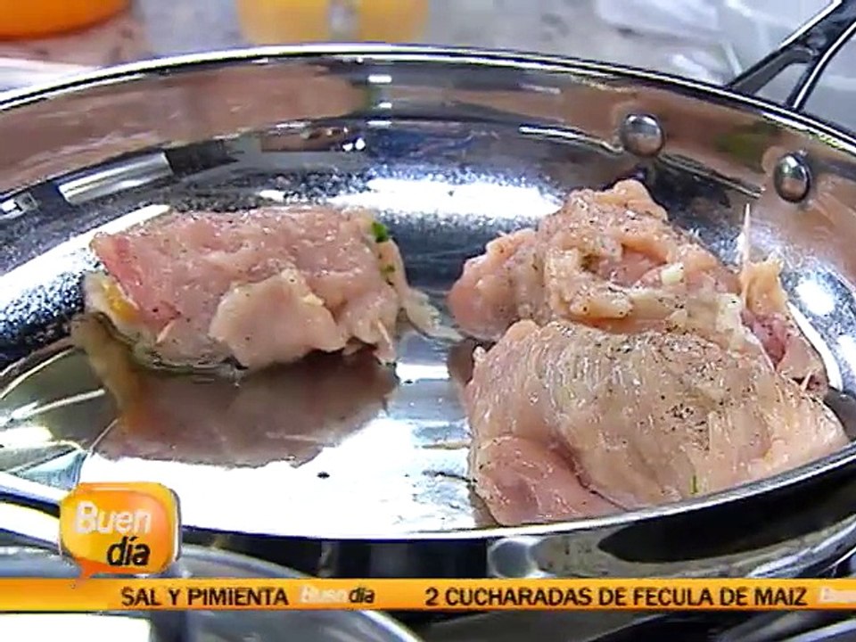 Receta: Pollo con mandarina