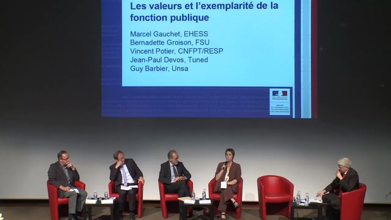 Table-ronde sur les valeurs et l'exemplarité de la fonction publique