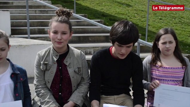 Morlaix. Harcèlement scolaire : les collégiens du Château reçoivent un prix