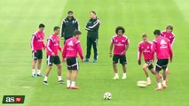 Cristiano Ronaldo NUTMEGS Llorente at Real Madrid training 10.4.2015 HD