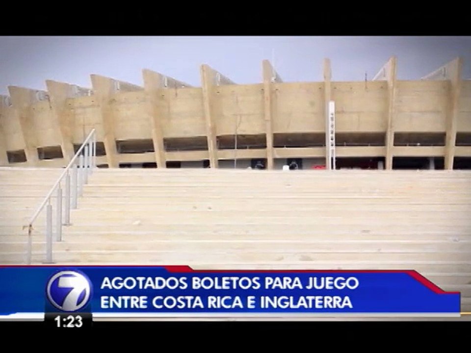 Agotadas las entradas para juegos de Costa Rica ante Italia e Inglaterra