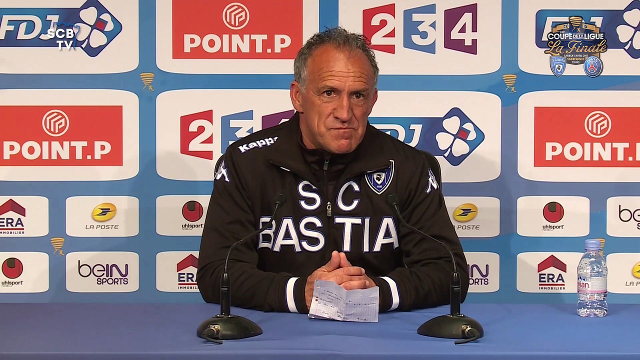 Bastia-Paris : Conf. d'avant-match de G. Printant