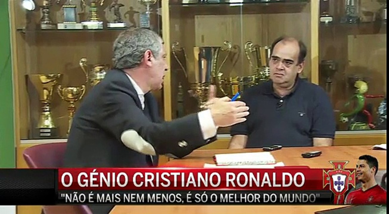 Fernando Santos elogia  génio  Cristiano Ronaldo