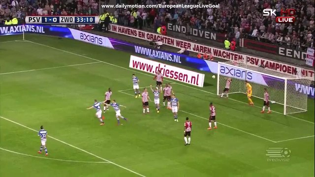 Maikel van der Werff 1:1 | PSV Eindhoven - PEC Zwolle 10.04.2015 HD