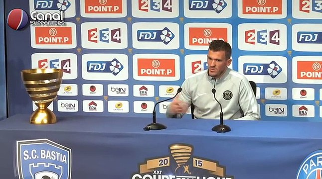 (Finale CDL) Bastia / PSG - La conférence de presse de Nicolas Douchez
