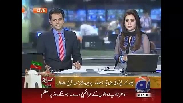 Geo News Headlines 10 April 2015_ Imran Khan Speech 9 April 2015 in Karachi//