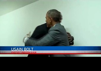 Quand Obama fait du Usain Bolt.