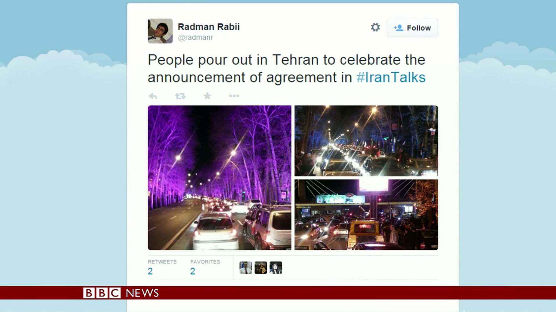 Iranians celebrate nuclear agreement - BBC News