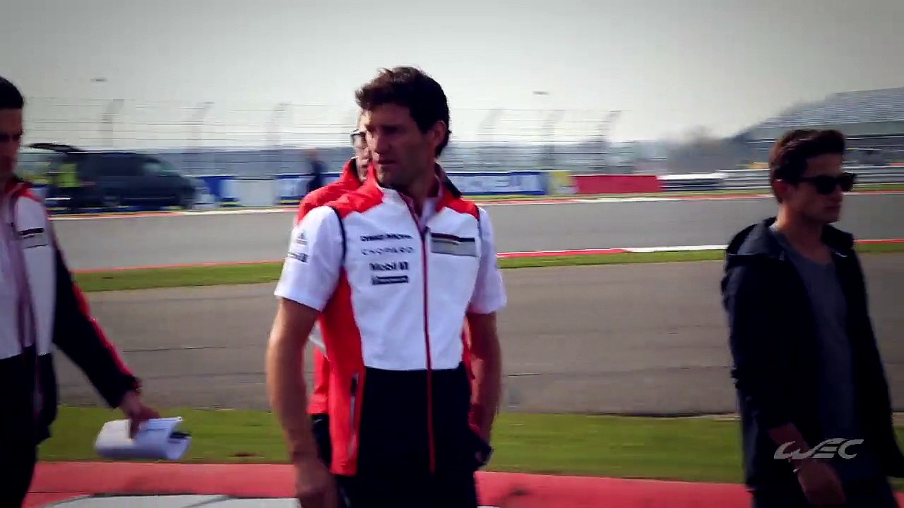 Track walk with Louise Beckett and WEC Drivers