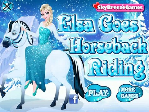 Elsa horseback riding - Frozen elsa horse riding costume - Princess elsa dress up for horse riding
