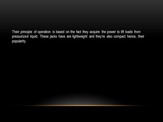 Hydraulic Jacks Information