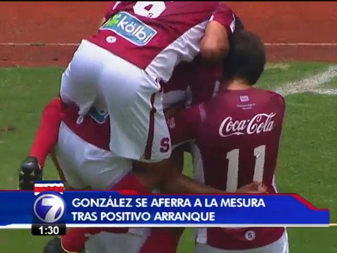 Ronald González toma con mesura buenos resultados del Saprissa
