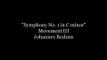 Brahms's Symphony No. 1 in C minor, Mov. III, Op. 68 - JOHANNES BRAHMS #music