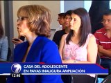 Presidente Solís inaugura ampliación de Casa del Adolescente en Pavas