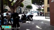 شرطة لوس أنجلس استخدمت القوة المفرطة بحق رجل مشرد في سكيد رو